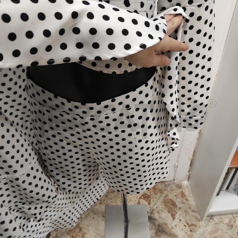 VESTITO DONNA TPN BIANCO POIS NERI CON PANTALONCINOTG. L  | Mercatino dell'Usato Salerno torrione 3