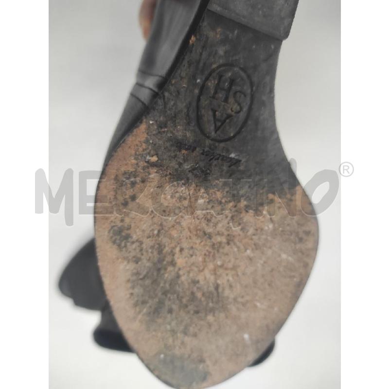 ZEPPE ASH PELLE NERA TRAFORATA PEEP TOE TG. 38 | Mercatino dell'Usato Salerno torrione 2