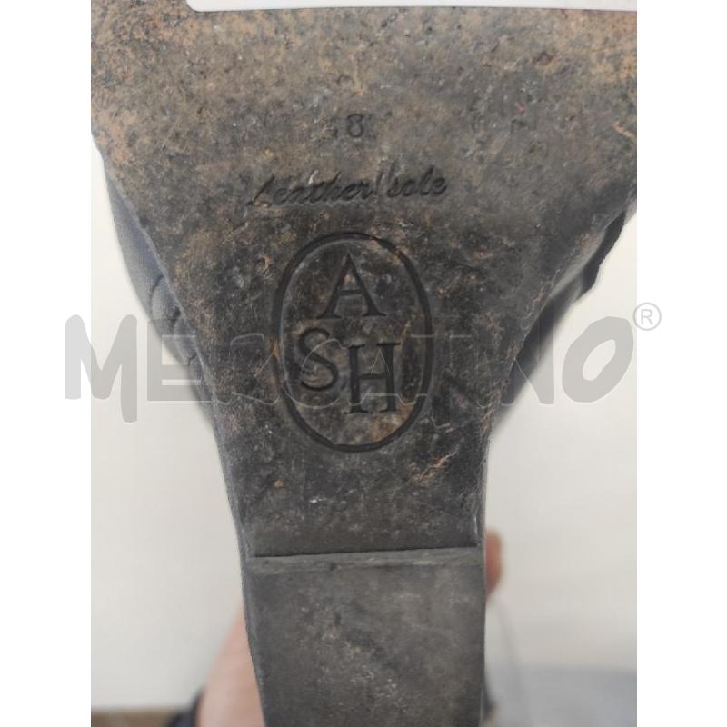 ZEPPE ASH PELLE NERA TRAFORATA PEEP TOE TG. 38 | Mercatino dell'Usato Salerno torrione 4
