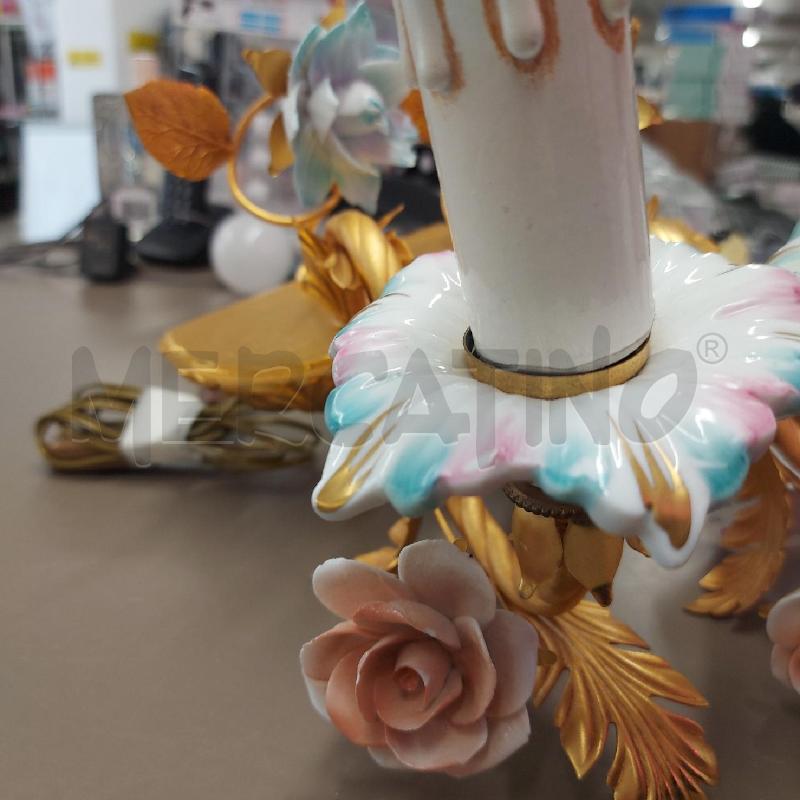 APPLIQUE F.B.A.I. PZ.2 DORATI LAVORATI CON FIORE CERAMICA  | Mercatino dell'Usato Salerno 5