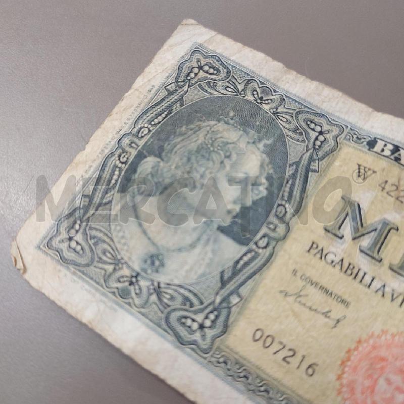 BANCONOTA MILLE LIRE DI CARTA 14 AGOSTO 1947 | Mercatino dell'Usato Salerno 5