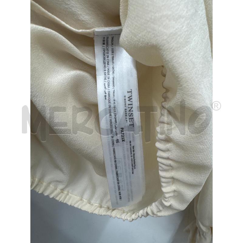 BLUSA DONNA TWIN SET PANNA  | Mercatino dell'Usato Salerno 4