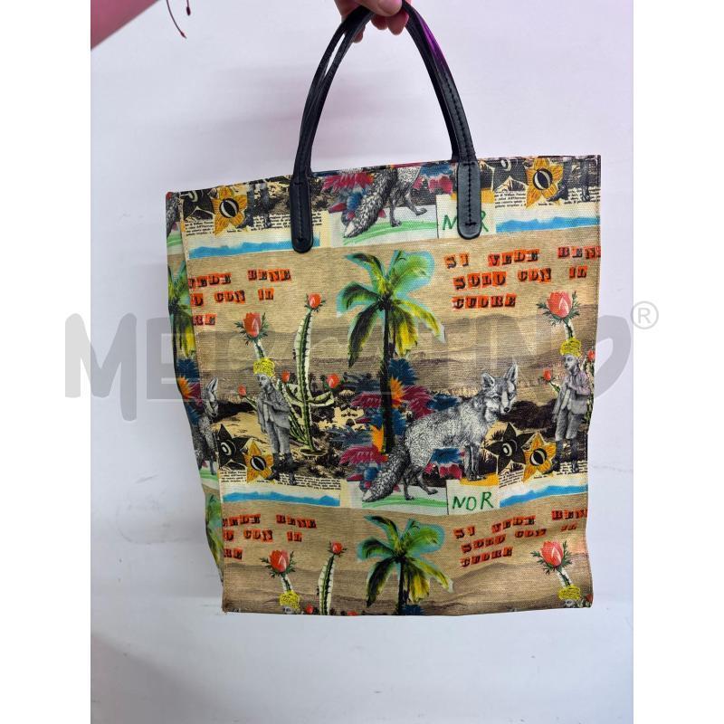BORSA DONNA FURLA PLASTIFICATA BEIGE STAMPA | Mercatino dell'Usato Salerno 1