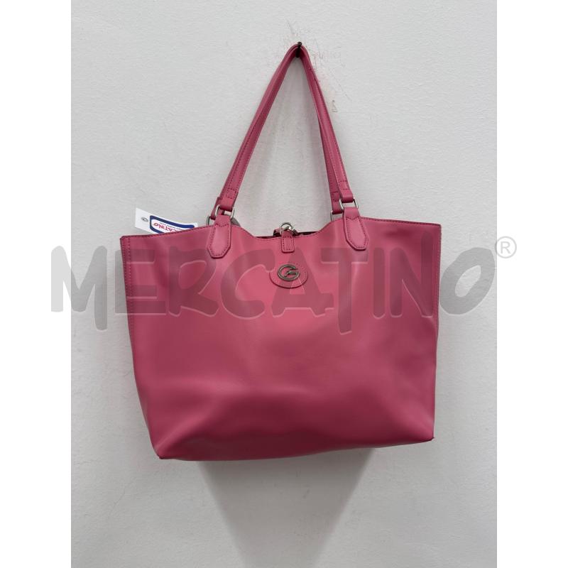 BORSA DONNA GATTINNI FUCSIA FIORI DOUBLE FACE  | Mercatino dell'Usato Salerno 1