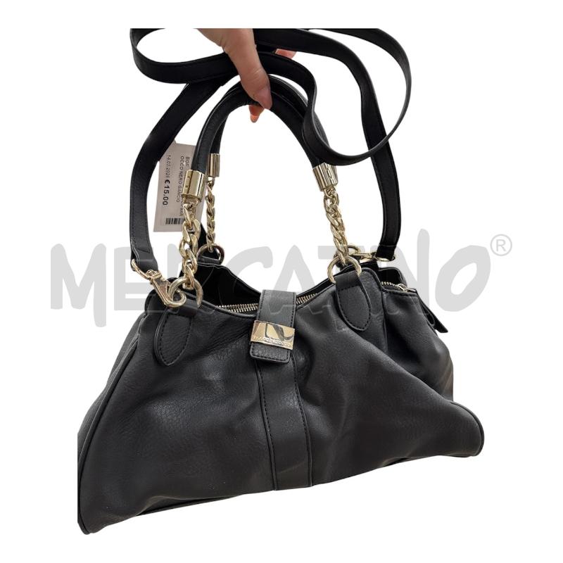 BORSA DONNA ROCCO BAROCCO NERO GANCIO DORATO | Mercatino dell'Usato Salerno 2