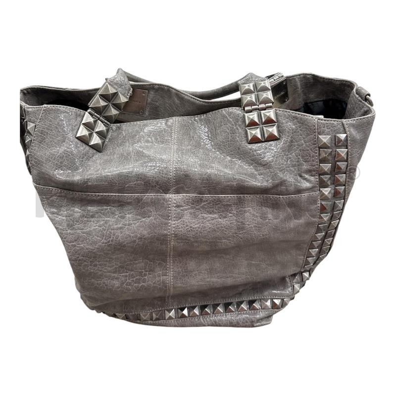 BORSA DONNA STEFANEL GRIGIA PELLE  | Mercatino dell'Usato Salerno 1