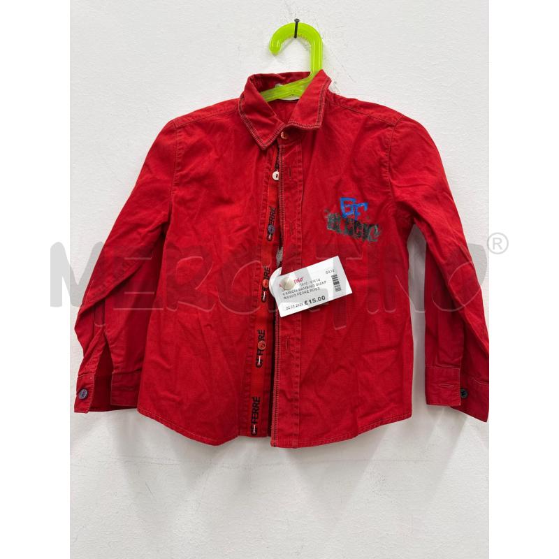 CAMICIA BAMBINO GIANFRANCO FERRE ROSSA  | Mercatino dell'Usato Salerno 1