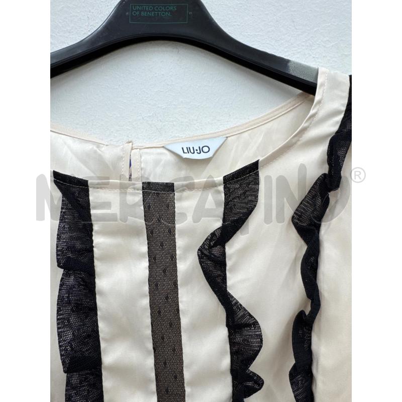 CAMICIA DONNA LIUJO PANNA PIZZO STRISCE  | Mercatino dell'Usato Salerno 2