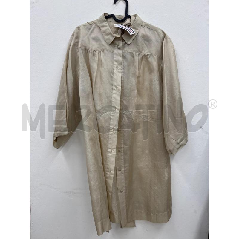 CAMICIA DONNA MARIELLA ROSATI BEIGE RASATA | Mercatino dell'Usato Salerno 1