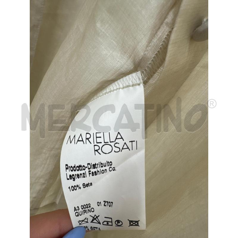 CAMICIA DONNA MARIELLA ROSATI BEIGE RASATA | Mercatino dell'Usato Salerno 2