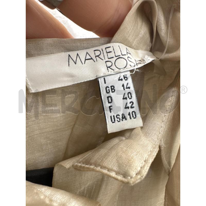 CAMICIA DONNA MARIELLA ROSATI BEIGE RASATA | Mercatino dell'Usato Salerno 4