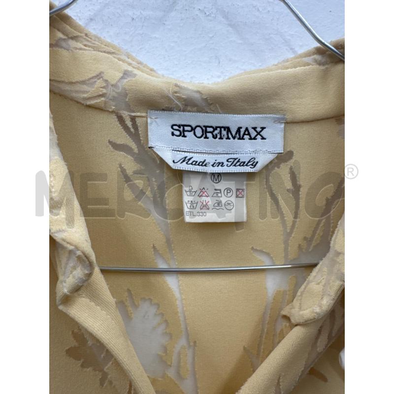 CAMICIA DONNA SPORTMAX OCRA FIORI VELATA | Mercatino dell'Usato Salerno 2
