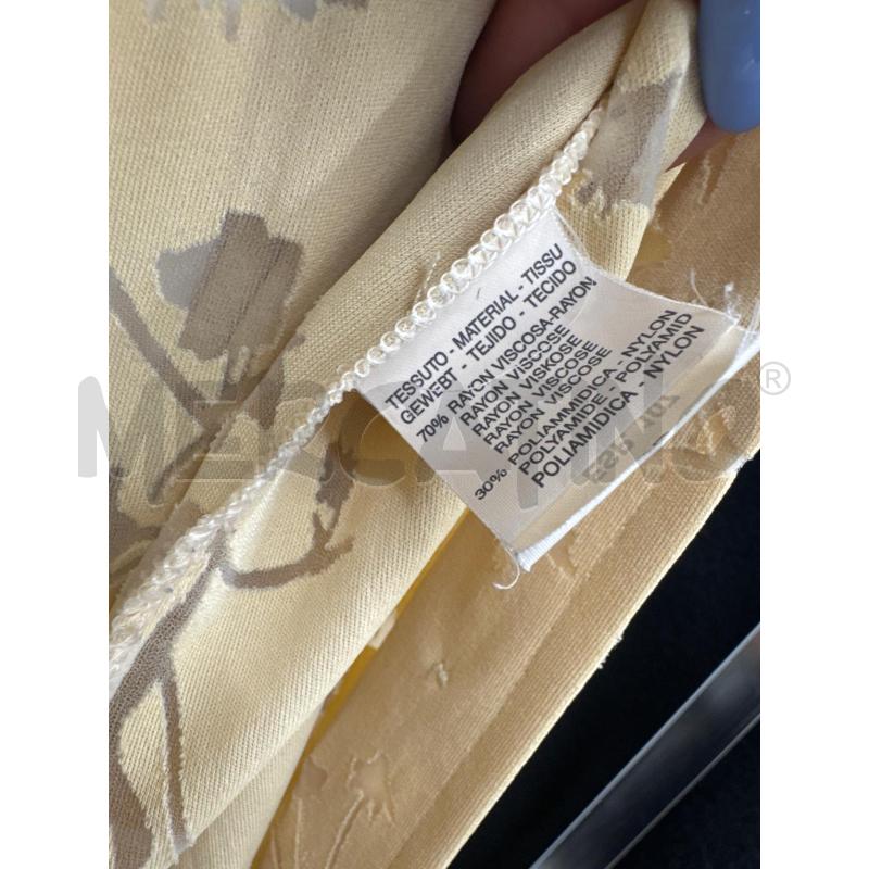 CAMICIA DONNA SPORTMAX OCRA FIORI VELATA | Mercatino dell'Usato Salerno 3