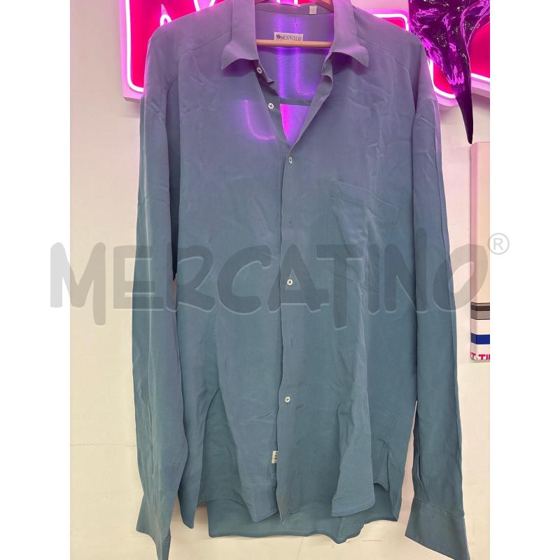 CAMICIA MEN S CLUB  SETA VERDE ACQUA  | Mercatino dell'Usato Salerno 1