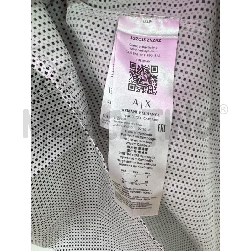 CAMICIA UOMO AX ARMANI BAINCA NERA | Mercatino dell'Usato Salerno 4