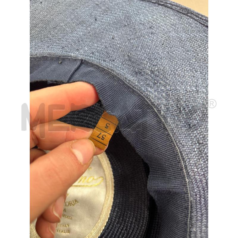 CAPPELLO DONNA BORSALINO PAGLIA BLU  | Mercatino dell'Usato Salerno 3
