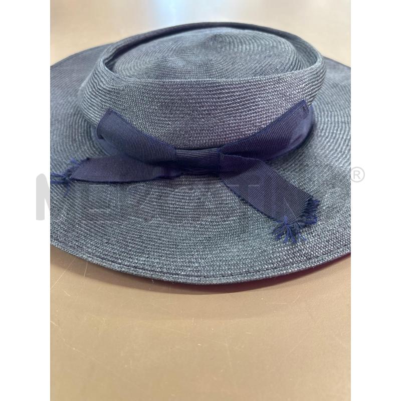 CAPPELLO DONNA BORSALINO PAGLIA BLU  | Mercatino dell'Usato Salerno 4