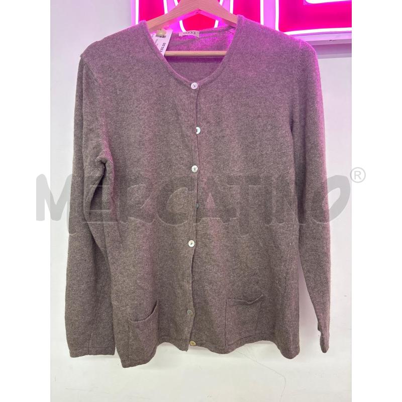 CARDIGAN DONNA BADIALI MARRONE LANA+KASHMIR  | Mercatino dell'Usato Salerno 1