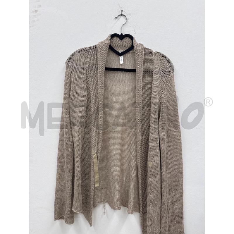CARDIGAN DONNA RIVAMONTI BEIGE LINO | Mercatino dell'Usato Salerno 1