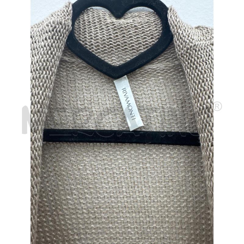 CARDIGAN DONNA RIVAMONTI BEIGE LINO | Mercatino dell'Usato Salerno 2