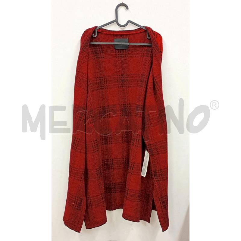 CARDIGAN DONNA TWINSET ROSSO  NERO SCOZZESE MISTO LANA  | Mercatino dell'Usato Salerno 3