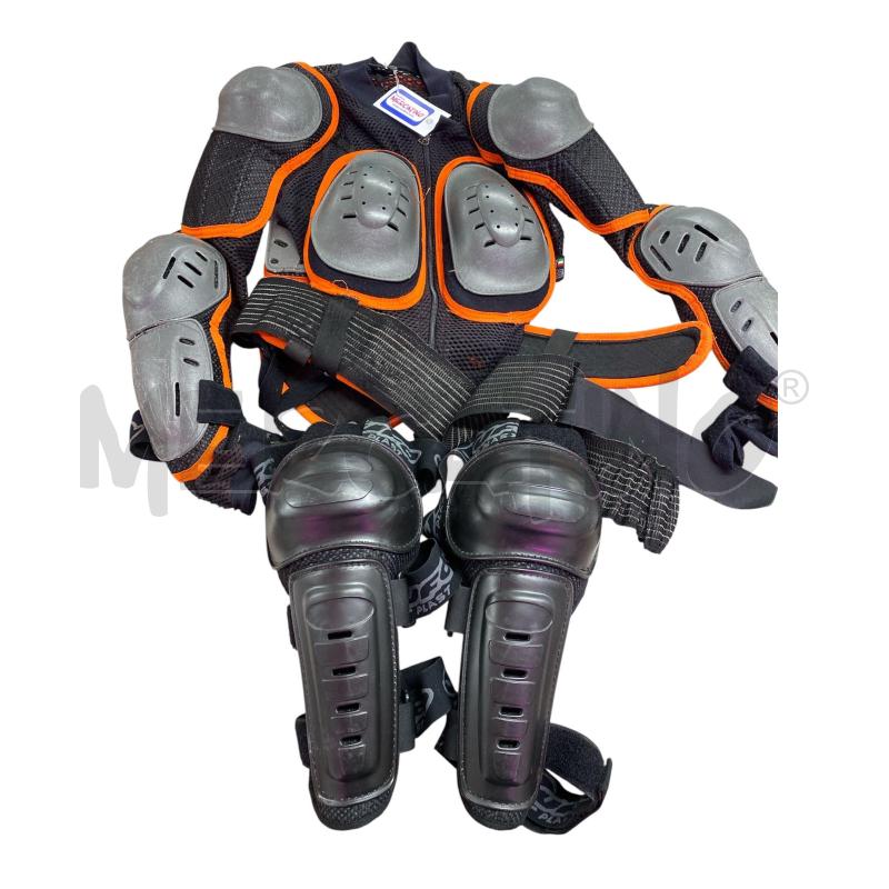 GIACCA DONNA PETTORINA MOTOCROSS UFO NERA ARANCIO+ GINOCCHIERA | Mercatino dell'Usato Salerno 1
