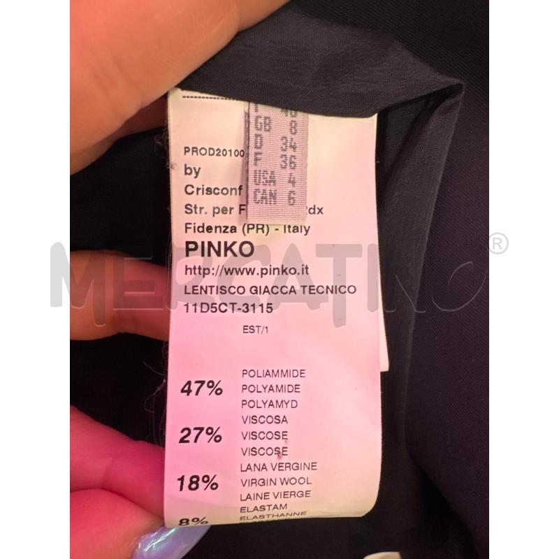 GIACCA DONNA PINKO BLUTASCHE ECOPELLE NERA | Mercatino dell'Usato Salerno 3
