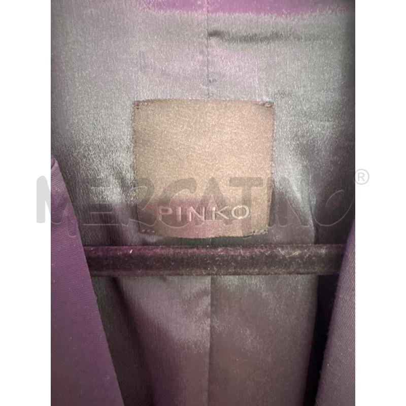 GIACCA DONNA PINKO BLUTASCHE ECOPELLE NERA | Mercatino dell'Usato Salerno 4