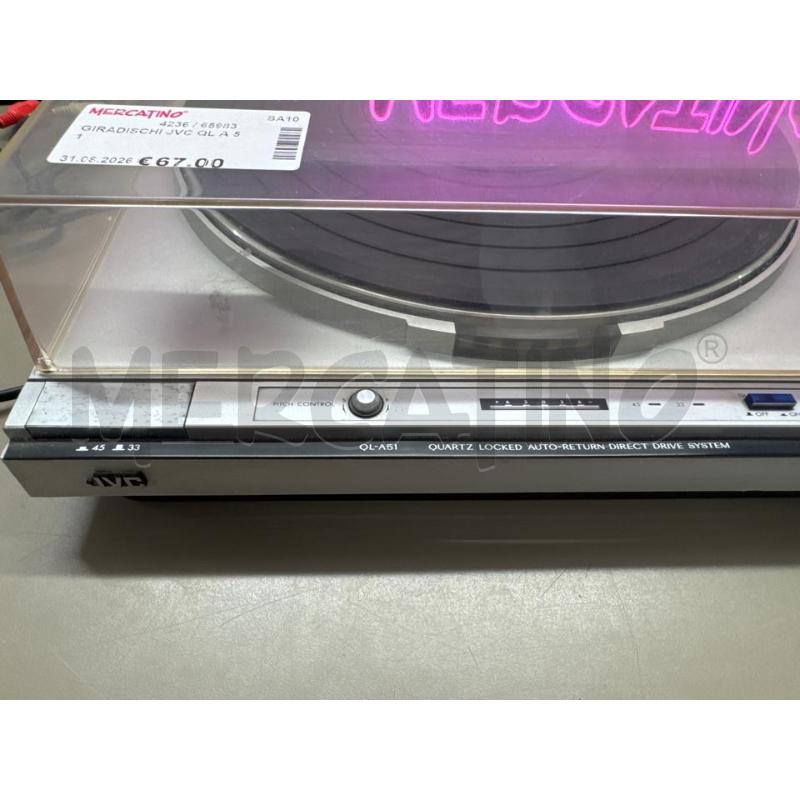 GIRADISCHI JVC QL A 51 | Mercatino dell'Usato Salerno 2