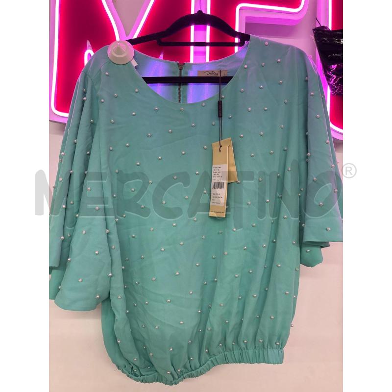 MAGLIA DONNA DARLING VERDE ACQUA PERLINE | Mercatino dell'Usato Salerno 1