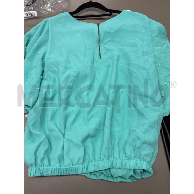 MAGLIA DONNA DARLING VERDE ACQUA PERLINE | Mercatino dell'Usato Salerno 3