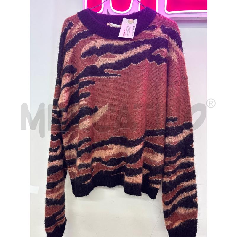 MAGLIONE DONNA S'MAX MARA LANA NERA RUGGINE | Mercatino dell'Usato Salerno 1