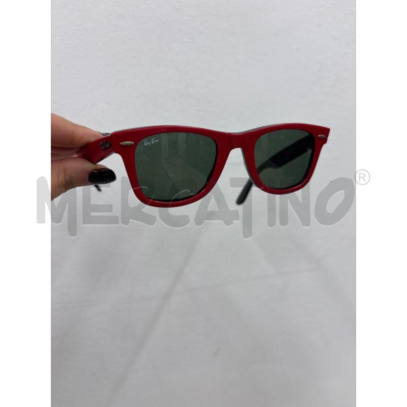 OCCHIALI BAMBINO RAY BAN ROSSI NERI  | Mercatino dell'Usato Salerno 1