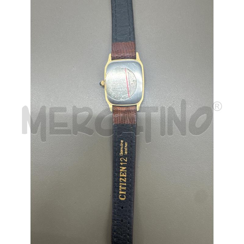 OROLOGIO DA POLSO CITIZEN 12 QUARTZ CINTURINO MARRONE | Mercatino dell'Usato Salerno 3