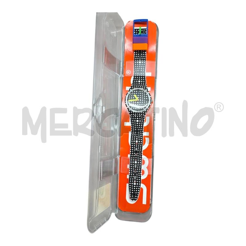 OROLOGIO DA POLSO SWATCH NERO POIT FUNZIONANTE  | Mercatino dell'Usato Salerno 2