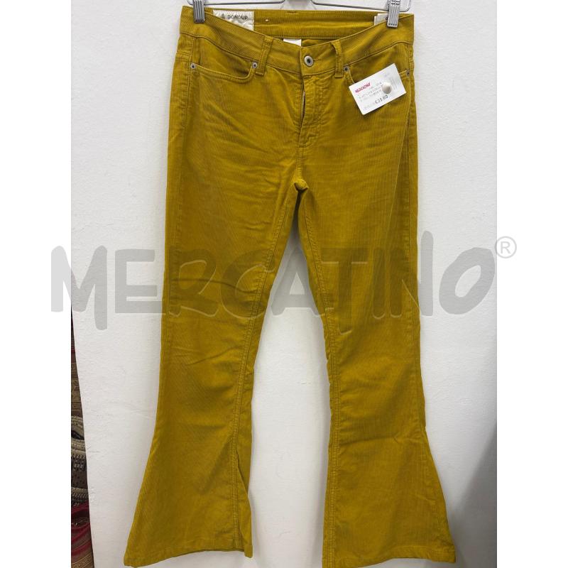PANTALONE DONNA DONDUP VELLUTO SENAPE | Mercatino dell'Usato Salerno 1