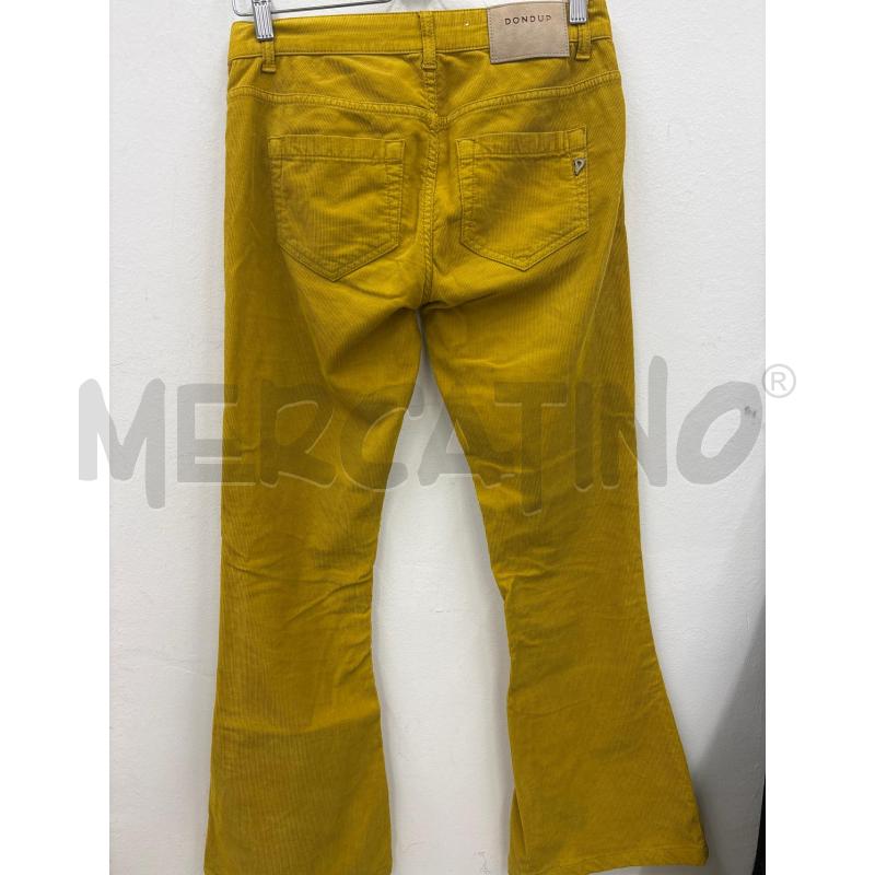 PANTALONE DONNA DONDUP VELLUTO SENAPE | Mercatino dell'Usato Salerno 3