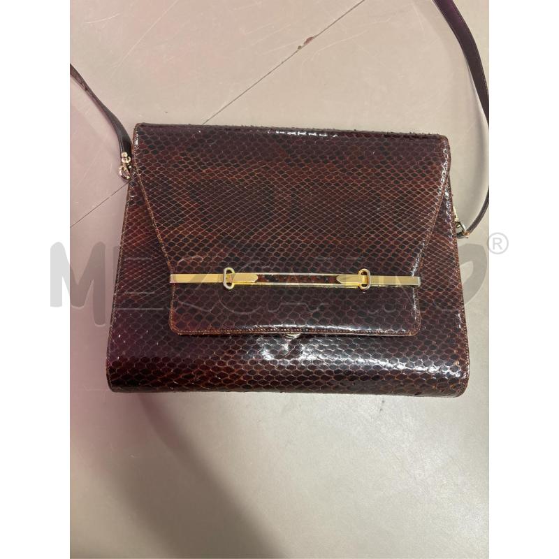 POCHETTE PELLETTERIE SALVATI MARRONE  | Mercatino dell'Usato Salerno 2