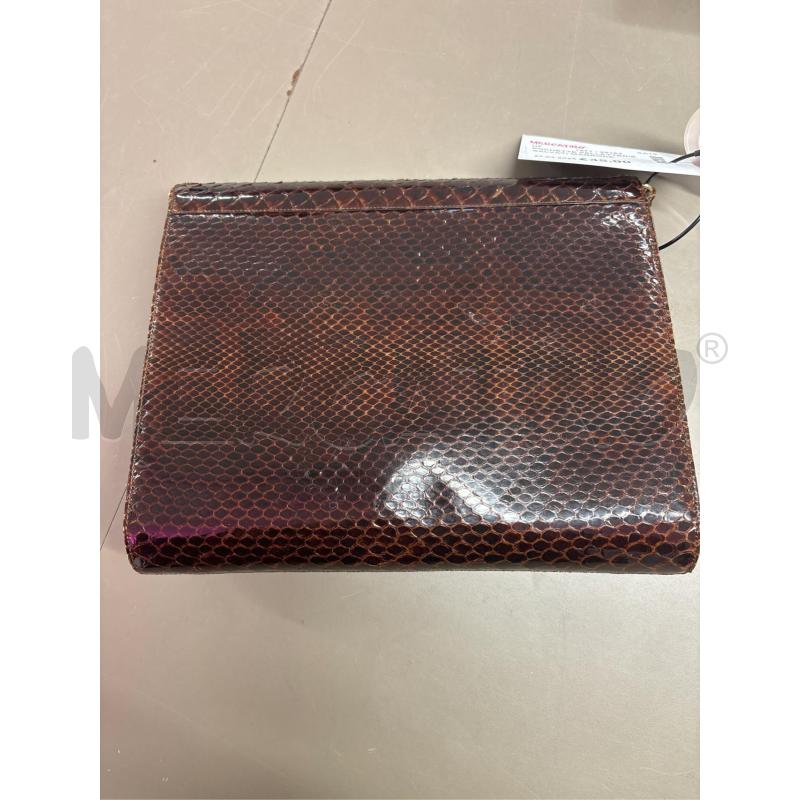 POCHETTE PELLETTERIE SALVATI MARRONE  | Mercatino dell'Usato Salerno 5