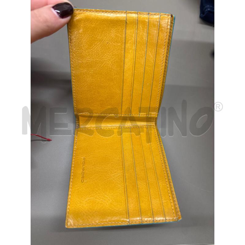 PORTA FOGLIO PIQUADRO GIALLO PELLE  | Mercatino dell'Usato Salerno 2