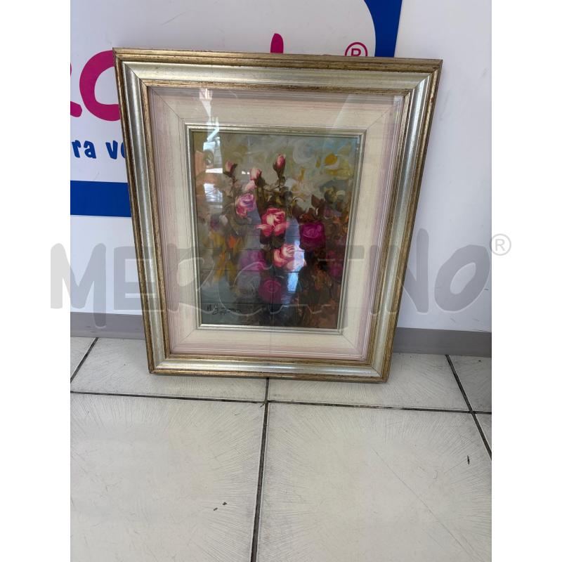 QUADRO ALDO GAVAGGI VASO CON FIORI 30X40 | Mercatino dell'Usato Salerno 1