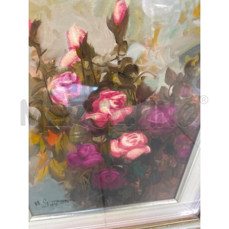 QUADRO ALDO GAVAGGI VASO CON FIORI 30X40 | Mercatino dell'Usato Salerno 3