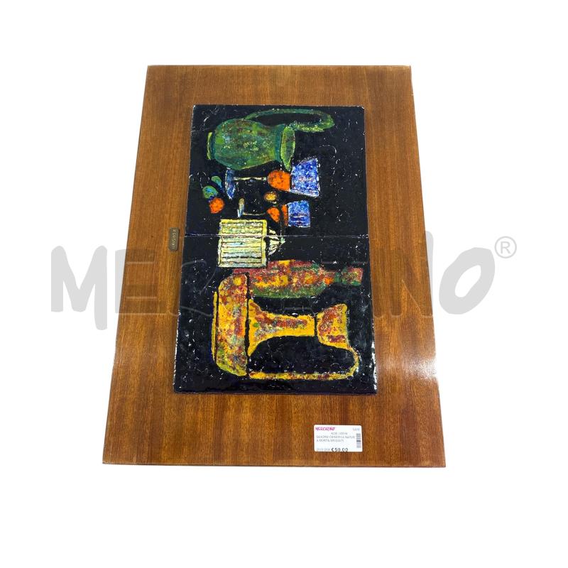 QUADRO CERAMICA NATURA MORTA GRISANTI | Mercatino dell'Usato Salerno 1