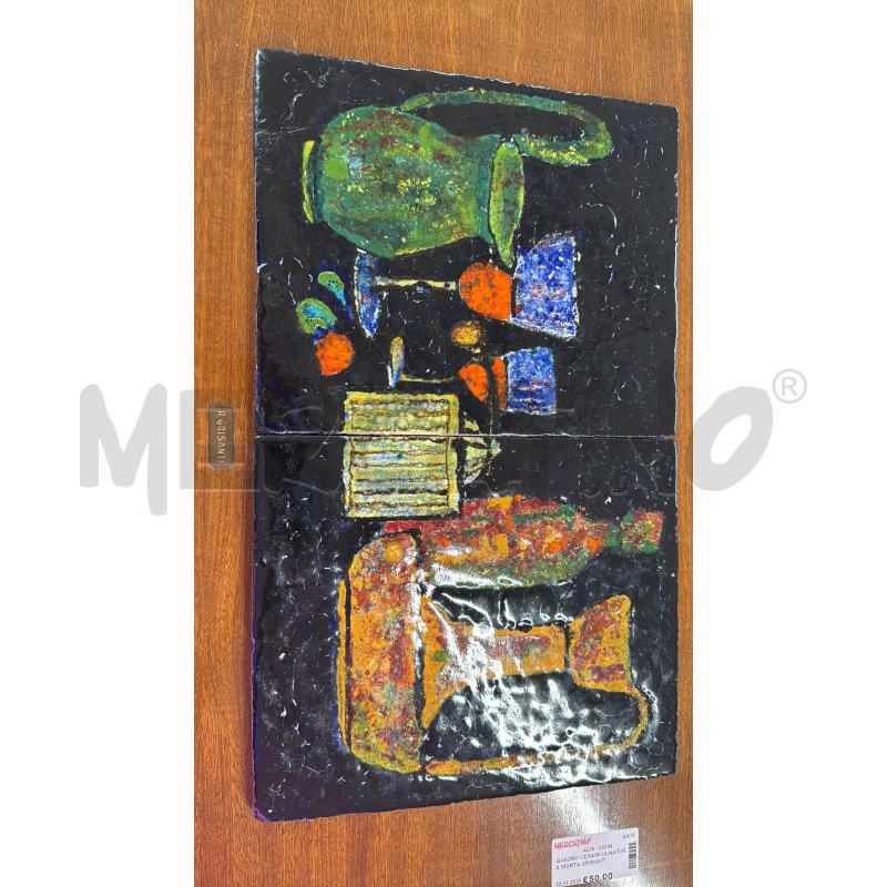 QUADRO CERAMICA NATURA MORTA GRISANTI | Mercatino dell'Usato Salerno 2