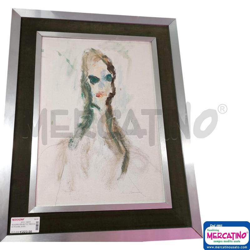 QUADRO ERNESTO TRECCANI FIGURA 35X50 | Mercatino dell'Usato Salerno 1