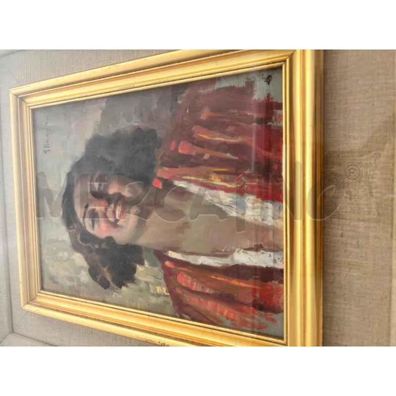 QUADRO GUGLIEMO BERAGLIA SORRISO DI DONNA | Mercatino dell'Usato Salerno 2