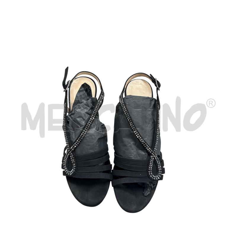 SCARPE DONNA ALBANO NERE TACCO PLATO ALTO STRASS  | Mercatino dell'Usato Salerno 2
