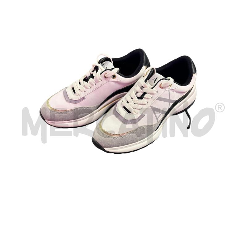 SCARPE DONNA ARMANI EXCHANGE BIANCHE NERE DORATE | Mercatino dell'Usato Salerno 1