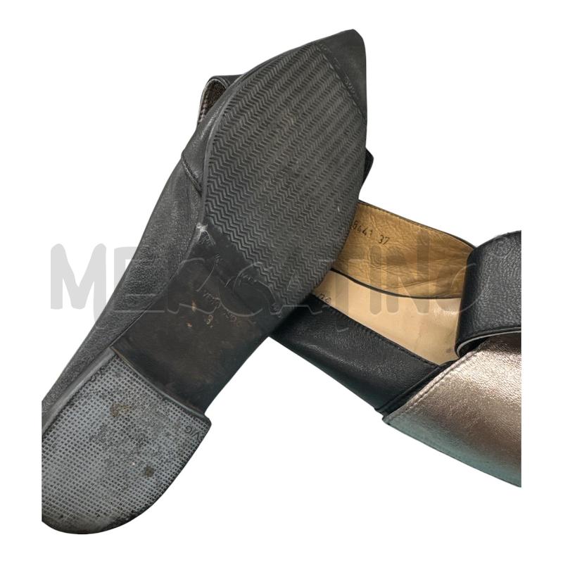 SCARPE DONNA BALLERINA POESIE VENEZIANE NERE BRONZO PELLE | Mercatino dell'Usato Salerno 3