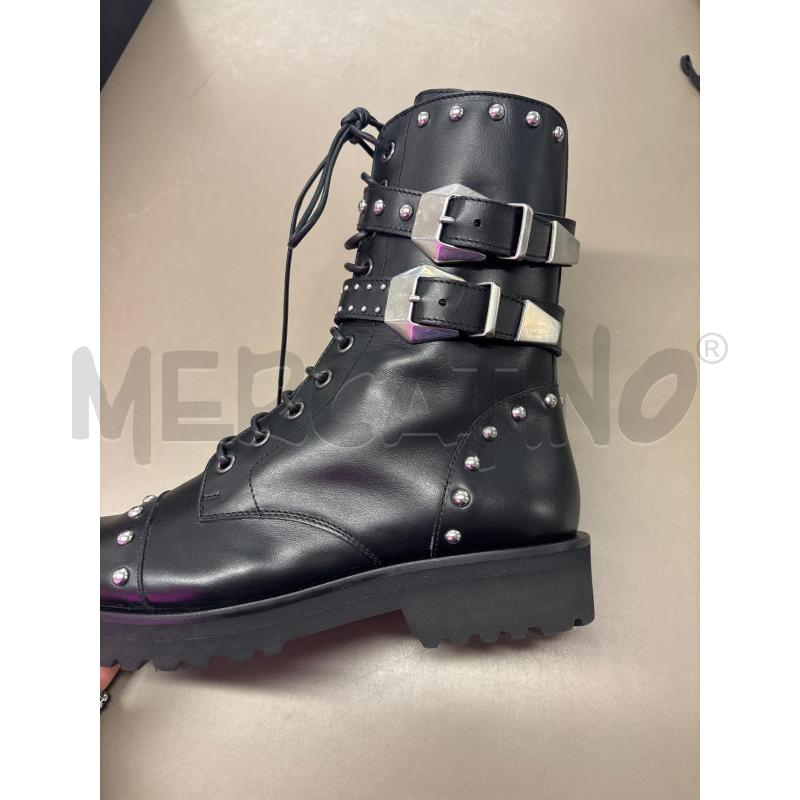 SCARPE DONNA FRANKIE MORELLO STIVALETTO NERO PELLE BORCHIE NUOVO  | Mercatino dell'Usato Salerno 3